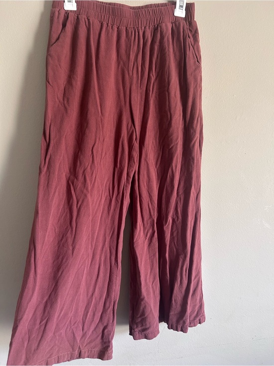 Anrabess Pants - Wide-Leg Cropped Line-blend Pants